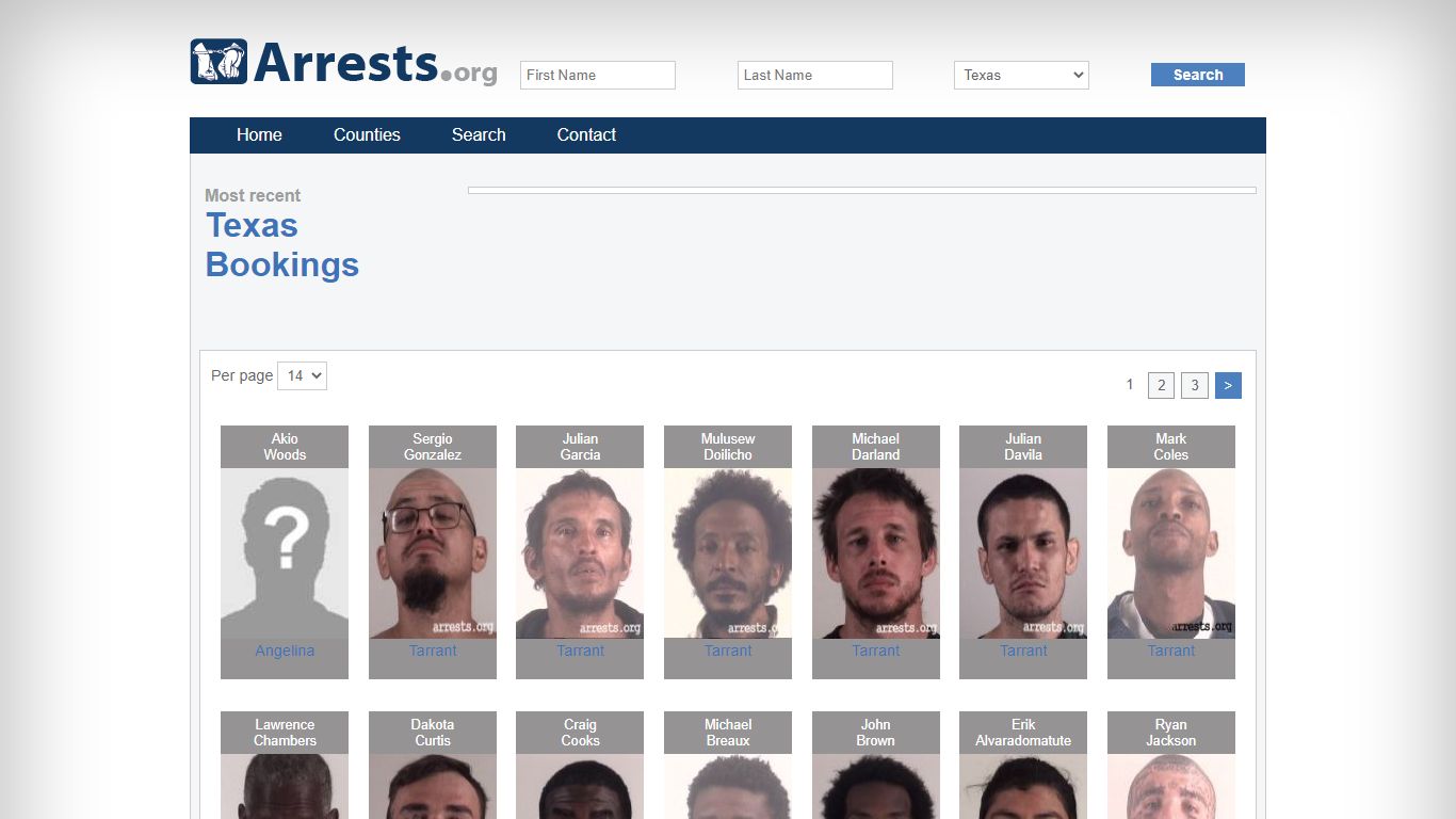 Texas Arrests and Inmate Search